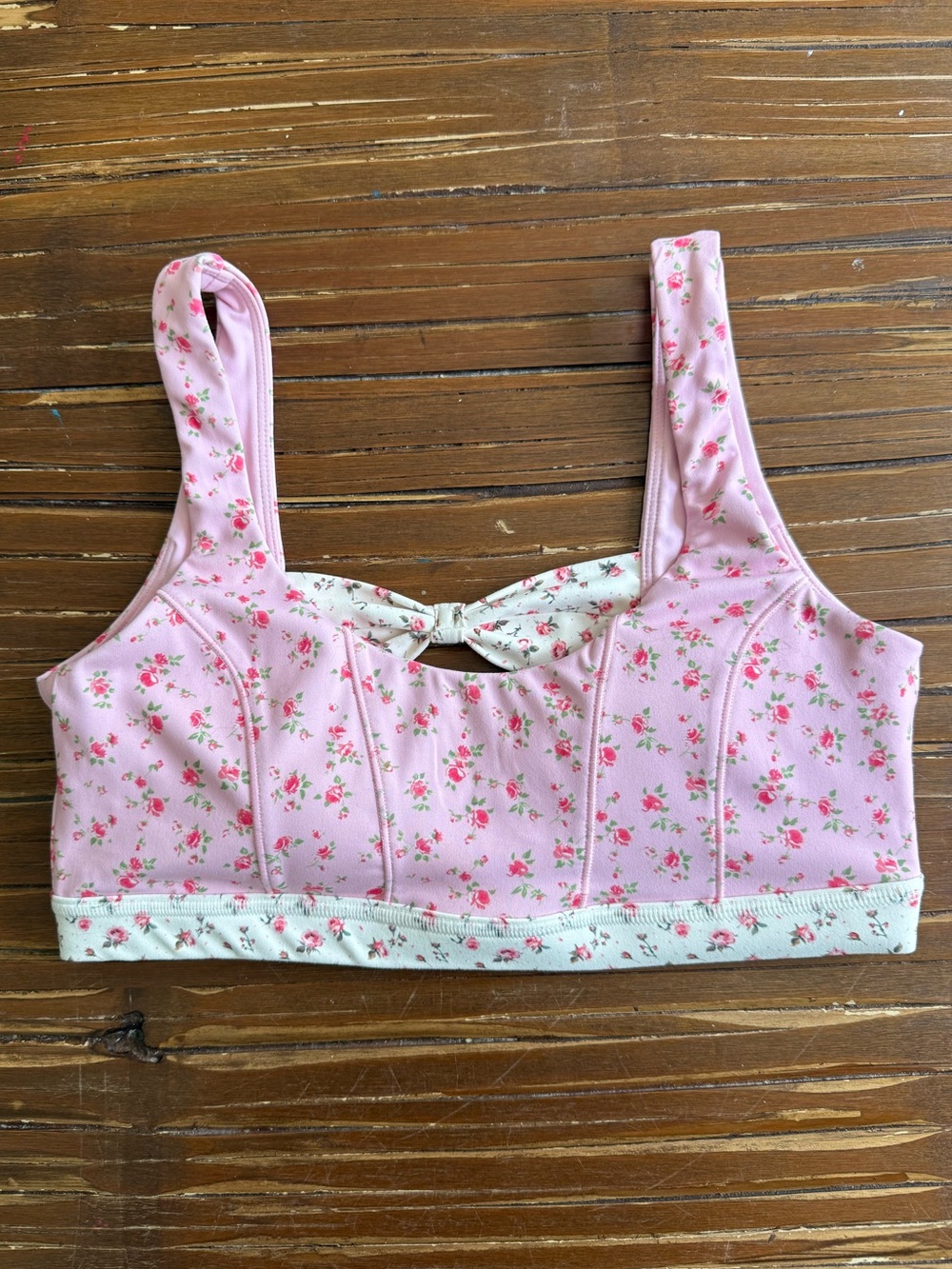 Blogilates Floral sports bra